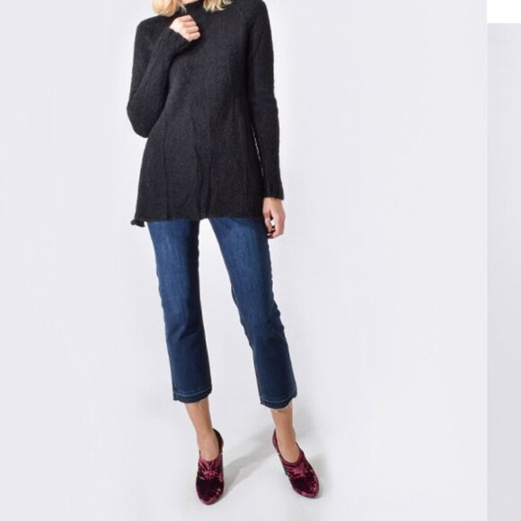 Current Elliott Straight Leg Crop Jean Womens 30 Blue Mid-Rise Stretch Raw Hem - Picture 4 of 4